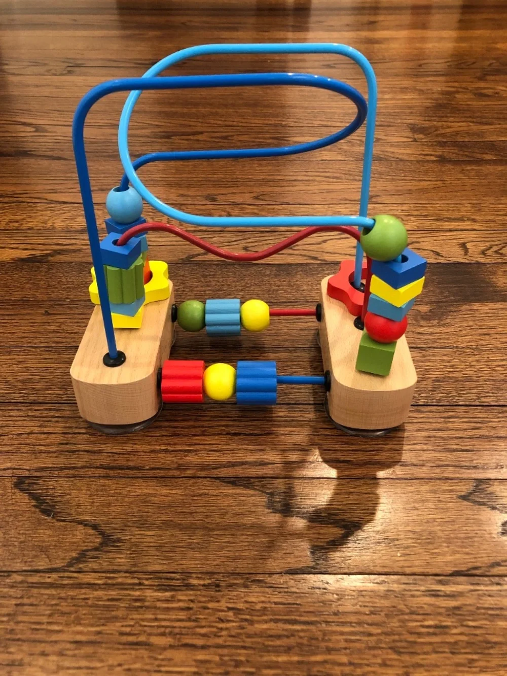 Wooden Bead Maze Educational Toy with Suction Cups